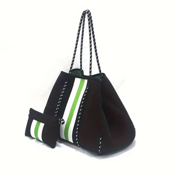 ⛔️ SOLD ⛔️ Neoprene Tote Bag w/Small Zipper Purse - Picture 7 of 13